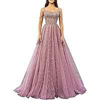 Off Shoulder Sequin Prom Dresses for Teens Dusty Pink Long Sparkly Evening Ball Gown Size 0