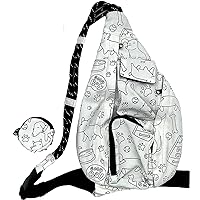 Unleash Your Inner Artist: Color-It-Yourself Sling Bag, Coin Purse, and Markers Set featuring Adorable Dog Designs