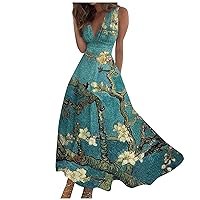 Summer Dresses 2023 Applique Deep V Neck Batwing Sleeve Princess Sundress Split Hem Flowy Pleated Mini Dresses