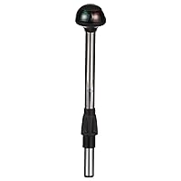 Attwood 5091-10-7 Bi-Color Stowaway 1-Mile Sidelights, 10-Inch Angled Pole, 225-Degree Visibility for Boats Up to 39.4 Feet