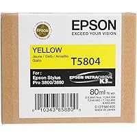Epson T5804 UltraChrome K3 Yellow Cartridge Ink