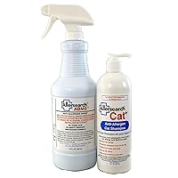 Allersearch Cat+ Anti-Allergen Cat Shampoo 16 Oz and Allersearch Cat Dander Spray ADMS 32 Oz