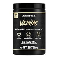 Anabolic Warfare Veiniac Muscle Pump Activator Supplement Stimulant Free Pre-Workout with L-Citrulline, Betaine Anhydrous, & Added AGMass™, Increases Nitric Oxide*, Natural 20 Servings