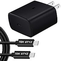 Tek Styz PRO 45W Charge Kit Compatible with Your Samsung Galaxy Tab S6 Lite (2022 Edition) with Fast/Quick Charge 3 Plus Hi-Power 100W PD/USB-C 4ft Cable! (Black)
