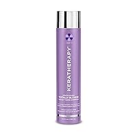 KERATHERAPY Keratin Infused Totally Blonde Violet Toning Shampoo, 10.1 fl. oz., 300 ml - Violet Shampoo for Blonde Color Treated Hair, Brassy, Silver, & Highlighted - Sulfate & Paraben Free