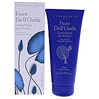L’Erbolario Fiore Dell’Onda Fluid Body Cream - Dry Skin Moisturizing Cream with Vitamin E - Seaweed and Water Lily - Fresh, Marine Fragrance - 6.7 oz