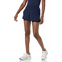 Amazon Essentials Women's Stretch Woven Double Layered Running Short
