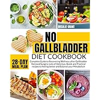 No Gallbladder Diet Cookbook: Complete Guide to Recovering Wellness after Gallbladder Removal Surgery. Lots of Delicious, Quick and Practical recipes to feeling better and Balance your Metabolism.