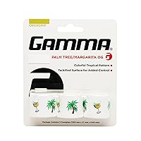 GAMMA Tennis Overgrip, Ideal for Tennis, Pickleball, Squash, Badminton, and Racquetball, Durable and Absorbent, Easy to Apply, Customize Your Racquet