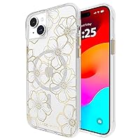 Case-Mate iPhone 15 Plus Case - Floral Gems [12ft Drop Protection] [Compatible with MagSafe] Magnetic Cover with Sparkly Rhinestones for iPhone 15 Plus 6.7