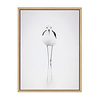 Kate and Laurel Sylvie Seagull Framed Canvas Wall Art by Simon Te of Tai Prints, 18x24 Natural
