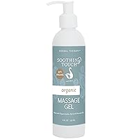 Soothing Touch Massage Gel Organic, Unscented, 8 Ounce