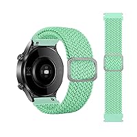 Braided Straps for Ticwatch Pro 3 GPS 20 22mm Smart Watch Bands for Ticwatch Pro 2020/GTX/E2/S2 Replacement Sport Bracelet (Color : Mint Green, Size : 22mm Universal)