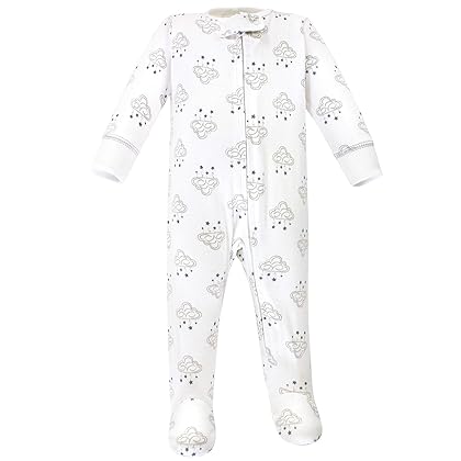 Hudson Baby Baby Girls' Cotton Sleep and Play