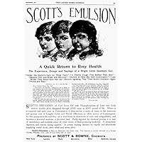 Patent Medicine Ad 1892 Nadvertisement For Dr ScottS Emulsion Of Cod Liver Oil From An American Magazine Of 1892 Poster Print by (18 x 24)