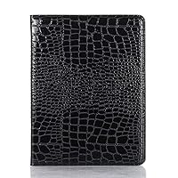 iPad Pro 11 inch 2022 2021 2020 2018 Case for Women, iPad Air 5th 2022 4th 2020 10.9 inch Case, DMaos Crocodile Synthetic Leather Folio Smart Cover with Card Pencil Holder, Auto Sleep Wake - Black