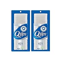 Q-tips Cotton Swabs For Hygiene and Beauty Care Original Cotton Swab Made With 100% Cotton 625 Count (Pack of 2)