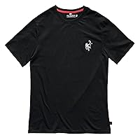 Red Monkey Classico`21 Black Crew Neck RMT001 New Short Sleeve Logo T-Shirt for Men