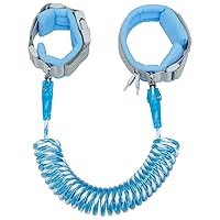 Dr.meter Kids Leash for Toddler, Reflective Anti Lost Wrist Link with Key & Lock, 8.2ft Safety Wristband Child Walking Harness for Supermarket Mall Airport Amusement Park Zoo Travel, Blue