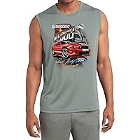 Ford Mustang T-Shirt Red Shelby GT500 Sleeveless Competitor Tee