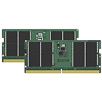 Kingston ValueRAM 96GB 5600MT/s DDR5 Non-ECC CL46 SODIMM (Kit of 2) 2Rx8 KVR56S46BD8K2-96 Laptop Memory