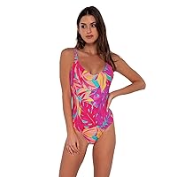 Sunsets Women's Standard Veronica V-Neck One Piece Swimsuit with Removable Cup