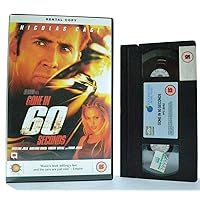 Gone in 60 Seconds VHS Gone in 60 Seconds VHS VHS Tape