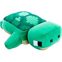 Mattel Minecraft Plush Turtle 12-inch Stuffed Animal Figure, Inspired by Video Game Character, Collectible Toy