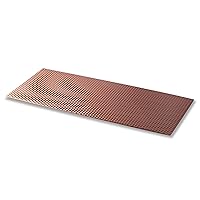 Counter Top Protector/Hot Pad, Metal Heat Resistant Mat, Non-Slip Rubber Backing - Copper Color (8 x 20)