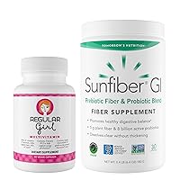 Regular Girl Tomorrow's Nutrition, Women’s Multivitamin (30 Servings) and Sunfiber GI Probiotic Powder (30 Servings) Bundle, Energy and Low FODMAP Digestive Support