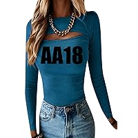EFOFEI Women's Crew Neck Party Solid Color Shirt Fitting Lightweight Tops