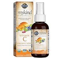 Garden of Life Organics Vitamin C for Kids and Adults, Organic Vitamin C Spray for Skin Health - Orange Tangerine, Vitamin C Supplement Antioxidant for Immune Support, 2 fl oz Liquid Drops