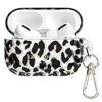 Kate Spade New York AirPods Pro Protective Case with Keychain Ring - City Leopard, Compatible with AirPods Pro 2nd / 1st Generation