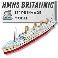 TitanicToyCo HMHS Britannic Model Ship 1 Ft Long Fully Assembled, Model Ships, Britannic Toys For Kids, Toy Cruise Ship Model, Toy Cargo Ship Model, Britannic Ship Toy, Britannic Toy, Britannic