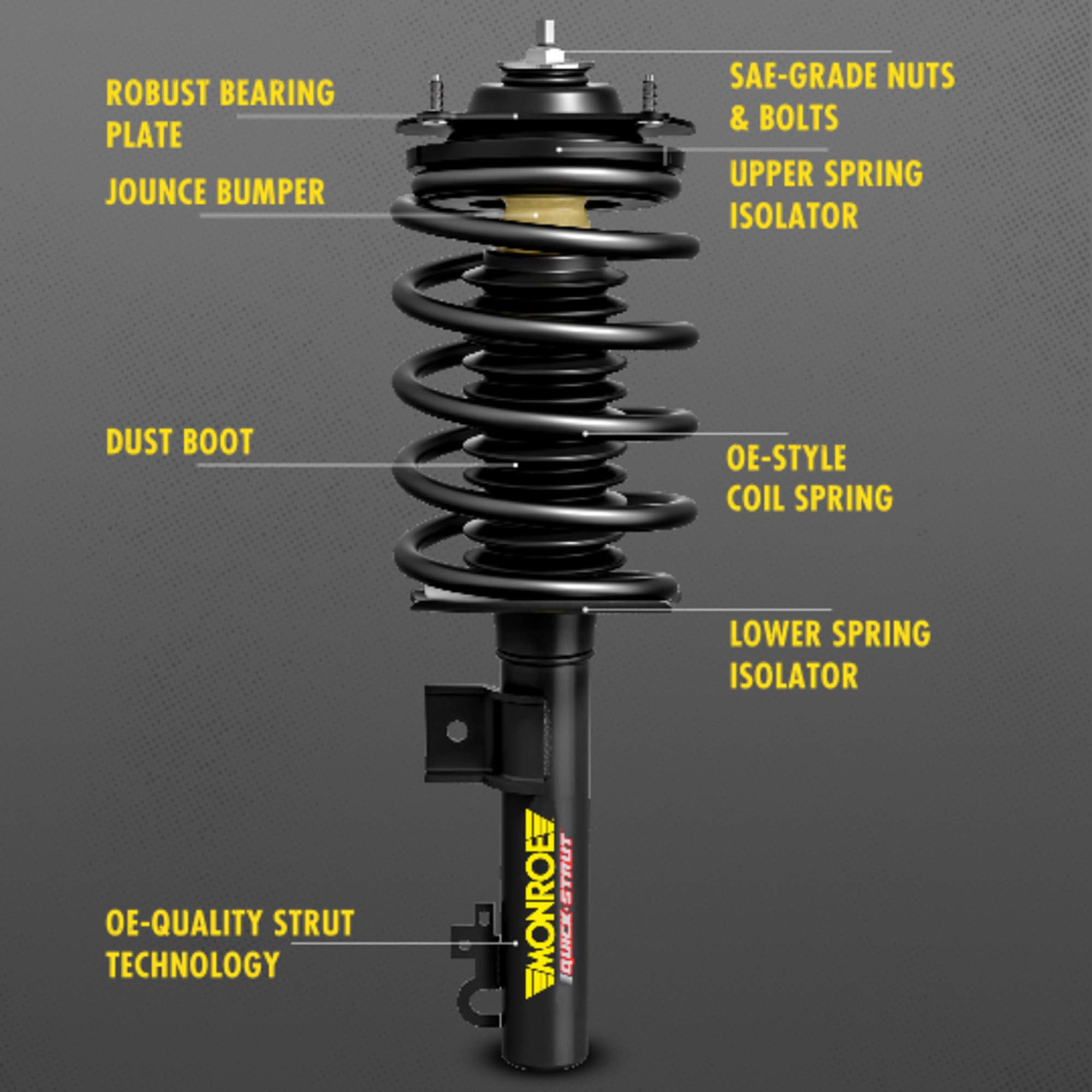 Monroe Quick-Strut 272491 Suspension Strut and Coil Spring Assembly