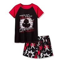 Beezizac Little Big Boys 2-Piece Cozy Pajamas Short Sleeve Cool Summer PJ Set Kid Sleepwear Size 6-18