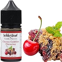 Hobbyland Candy Flavors (Cherry Cobbler Flavoring, 1 Fl Oz) Use as an ingredient in the preparation of food and beverage.