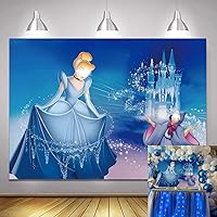 Princess Backdrop Fairy Tale Princess Castle Magic Photography Background Girls Princess Theme Birthday Party Decorations Supplies Baby Shower Party Photo Background (7x5ft)