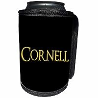 3dRose Cornell popular baby boy name in America. Yellow on... - Can Cooler Bottle Wrap (cc_354964_1)