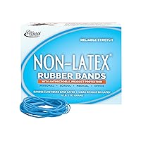 Alliance Rubber 42199#19 Non-Latex Antimicrobial Rubber Bands, 1/4 lb Box Contains Approx. 360 Bands (3 1/2