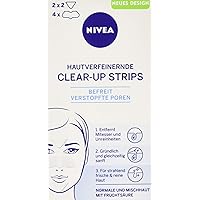 Nivea Visage Hautverfeinerndes Clear Up Strips, 6 Count, Cleansing, Skin Treatment Mask, Female