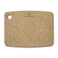 VICTORINOX Kitchen Series Durable Cutting Board, Small, Brown, Stylish and Sustainable Wood Fiber Material, Dishwasher Safe, Heat Resistant, Outdoor Camping Cutting Board Made in USA 7.412