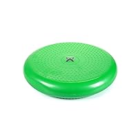 CanDo 30-1870G Inflatable Balance Disc for Balance Training, Proprioception, Strengthening Lower Extremities, Posture, Back Pain, Stress Relief, Restlessness and Anxiety, Green, 14