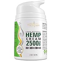 Hemp Cream by New Age - Help Relieve Discomfort in Knees, Joints, and Lower Back - Natural Hemp Extract Cream - Made in USA (Hemp Cream 2oz (Pack of 1)
