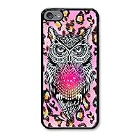 Personalize iPod Touch 6 Cases - Animal Print owl Hard Plastic Phone Cell Case for iPod Touch 6
