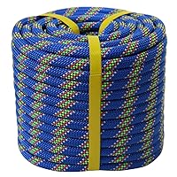 XPOSE SAFETY Yellow Twisted Polypropylene Rope - 1/4 Inch Floating Poly Pro  Cord 50 Ft - Resistant to Oil, Moisture, Marine Growth and Chemicals -  Reduced Slip, Easy Knot, Flexible - Pack