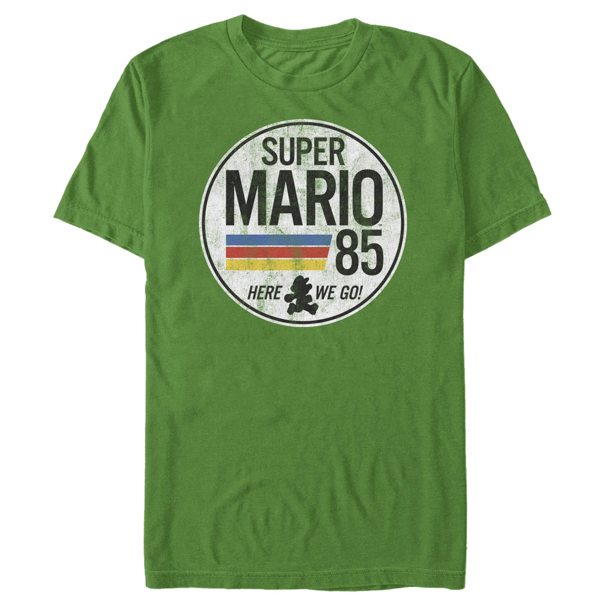 Nintendo Men's Super Mario 1985 Retro Circle T-Shirt
