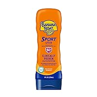 Banana Boat Sport Ultra SPF 50 Sunscreen Lotion, 8oz | Banana Boat Sunscreen SPF 50 Lotion, Oxybenzone Free Sunscreen, Sunblock Lotion Sunscreen, Banana Boat Lotion, Water Resistant Sunscreen, 8oz
