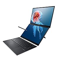 ASUS Zenbook Duo Laptop, Dual 14” OLED WUXGA Touch Display, Intel Evo Certified, Intel Core Ultra 7 CPU, Intel Arc Graphics, 16GB RAM, 1TB SSD, Windows 11, Inkwell Gray, UX8406MA-DS76T