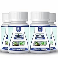 Mint Capsule | Natural Mint Supplement, Anti-Oxidant (Pack of 4)
